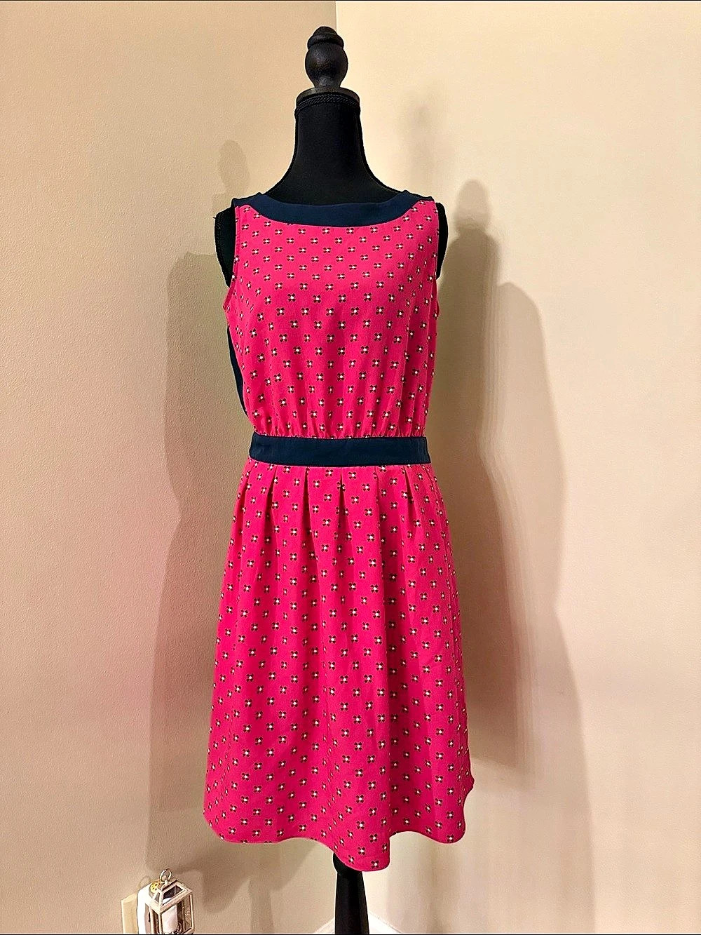 Tommy Hilfiger Geometric Mini Dress Pink & Blue Size 4 Like New
